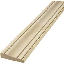 #445 Flexible Casing Molding: 11/16" Thick X 3.25" Wide - For Gentle Arches, Curved Walls And Straight Runs (8' Feet Long (96" Long)) - Light Tan - View 1