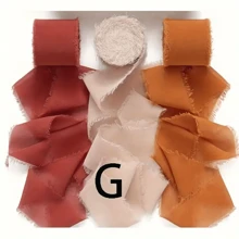 3pcs Chiffon Ribbon Set, For Party Invitation, Polyester Fabric Strips (No Feathers) - Gift Wrapping And Craft Decorative Bows - Multicolor - View 14