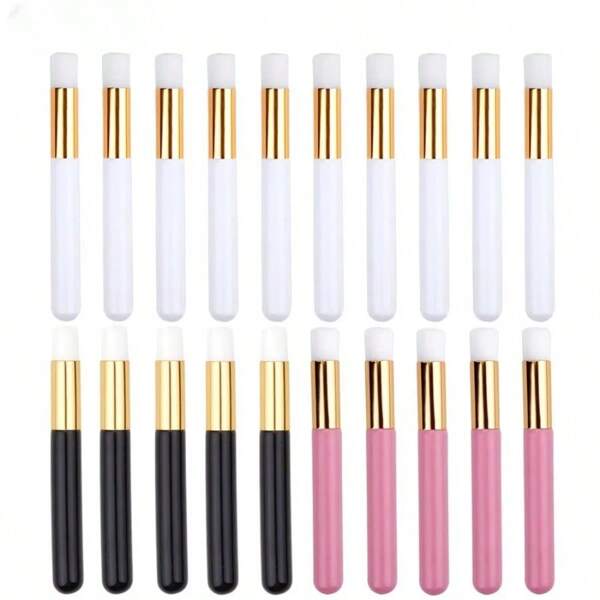 10/20pcs Eyelash Cleaning Brush Lash Shampoo Brush For Eyelash Extensions Peel Off Nose Pore Blackhead Remover Makeup Tools