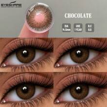 EYESHARE 1 Pair Soft Color Contact Lenses, 1 Year Disposable, Suitable For Dates And Daily Wear, Fashionable Contact Lenses, Halloween Costume Accessories