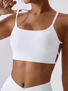Regata Esportiva com Costas Cruzadas, Mostre Suas Belas Costas, Blusas de Verão