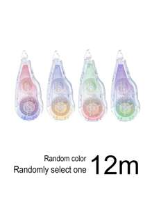 Set de 3 cintas correctoras transparentes de degradado, 90 metros en total, con diseño de corazones lindos para chicas, muy atractivas, de gran capacidad y de aplicación suave, ideales para uso estudiantil (30 metros por cinta)