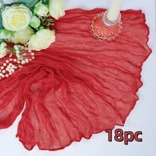 6/12/18/24/30pcs Set Balinese Sheer Coffee Color Napkins, 19.7 X 19.7 Inch Square Romantic Boho Style Transparent Napkins For Gift, Decoration, Vintage Bridal Shower, Birthday Party, Holiday Table Centerpiece (Multi-Color Options)