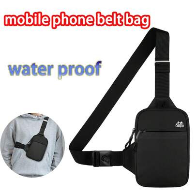 Adjustable Mini Crossbody Bag Chest Bag Double Pocket Waterproof Waist Bag Running Phone Holder Men Women Workout Travel Men Women Small Waterproof Crossbody Bag Casual Cell Phone Chest Bag Suitable For Travel Hiking Waterproof Outdoor Sports Crossbody Bag Chest Bag Waist Bag, Simple And Durable Crossbody Bag, Fashionable And Multifunctional Bags For Men And Women, Versatile For Travel And Outdoor Activities