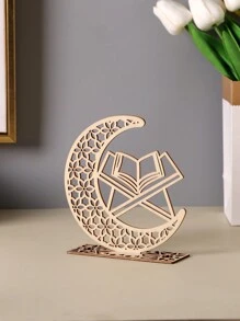 1pc Wooden Moon Prayer Decoration Ornament Birthday Gifts Graduation E-I-D