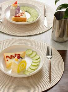 6 Pieces Of 15 Inch PP Woven Round Table Mats, Non Slip Insulated Washable Table Mats. Suitable For Home Dining Table Decoration, Parties, And Events,Household,Event & Party Supplies,Birthday,Ballon Christmas, Room Wall Decorations,Christmas Decorations,Ornaments, Gifts,Wreaths, Thanksgiving,Home Decor,Birthday Decarations,New Year Gifts,Valentine's Day Gifts - Multicolor - View 7