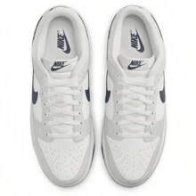 Nike Dunk Low Retro White Midnight Navy DV0831-111 Men's Fashion Sneaker New - trắng - Xem 3