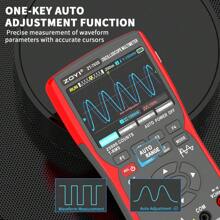 ZOYI ZT-703S 三合一示波器万用表，配备 3.5 英寸 IPS 显示屏、25000 计数、双通道 50MHZ 带宽、280MSa/S 高实时采样率、±400V 输入电压、测量欧姆电压测试仪 - ZT-703S - 查看 2