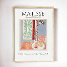 1pc Vintage Henri Matisse Retro Posters And Prints Abstract Wall Art Canvas Prints Vintage Poster Beige Wall Pictures Home Decor No Frame