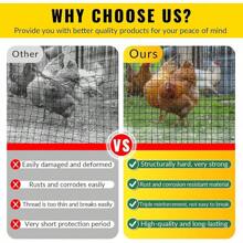 Black Hardware Cloth 48''x100' 1/2 Inch 16 Gauge Vinyl Coated Welded Wire Mesh Roll PVC Hardware Cloth Chicken Wire Fencing For Garden Fence And Home Improvement Project - màu đen - Xem 3