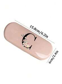1pc Creamy/Monet-Style Solid Color Glasses Case, New And Simple Design, Convenient And Portable With Waterproof And Dustproof Function