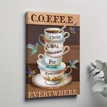 1pc Framed Canvas Poster, Wall Art Canvas Paintings, Ideal Gift For Bedroom Living Room Corridor, Wall Art, Wall Decor, Fashion Decor, Room Decoration