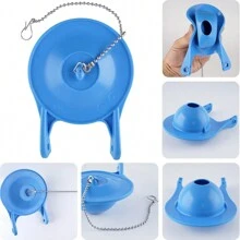 1pc 3-Inch Toilet Flappers Replacement Compatible With 99-788, Water Conserve, High Performance Rubber Toilet Flapper Fits 3 Inch Toilet Flush Valve, Easy To Install - Multicolor - View 4