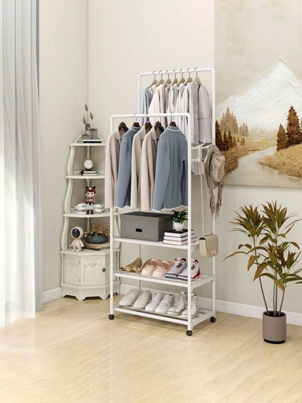 1PC Simple Drying Rack Can Be Moved Dormitory Bedroom Home Multi-Layer Shoe Rack Hanging Living Room Hanger Multi-Functional Floor Storage Rackbedroom,Organizer,Organiser,Home Storage,White T Shirt Women,Black Pants Women,Ladies Winter Clothes,Dress,Winter Clothes For Ladies,Elegant Woman Dresses,White Shirt For Ladies,Long Sleeve,White Jumpsuit For Women,Spring Dresses For Women,Spring Outfits For Women,Spring,Spring Clothes,Minimalist,Summer Tops