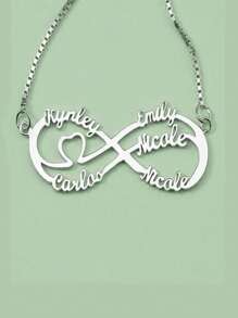 Customize Our Genealogy, Life Tree Genealogy Necklace, Support 1 To 10 Names, Graduation Souvenir Gift, Valentine's Day Gift, Mother's Day Gift, Brother Sisters, Classmate, Friend Souvenir Gift - Silver - View 6