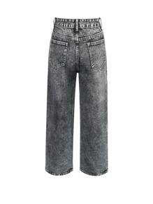 Women Distressed Low Waist Straight Leg Jeans