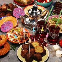 100/50Pcs Easter Toothpicks For Appetizers, 4.7 Inch Natural Bamboo Picks For Cake Dessert Food Fruit Easter Party Decorations - Animal Series - View 2