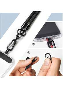 1 Długość 120CM Wielofunkcyjny Crossbody Telefon Komórkowy Smycz, Aparat, Czajnik Smycz, Mężczyźni I Kobiety Wspinaczka Zewnętrzna, Codzienne Wyjście, Modne Kolokacje, Gruby Nylon Materiał, Mocny