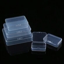 QYDCX 1/5pcs Plastic Storage Boxes With Lids, 5 Size Options, For Collecting Small Items, Beads, Game Accessories, Business Cards, Earrings, Rings, Necklaces, Pendants, Craft Supplies