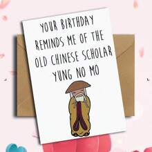 1pc Creative Blank Bi-Fold Birthday Greeting Card, Customizable Handwritten Happy Birthday Wishes - 1PCS Greeting Card + 1PCS Envelope - View 8