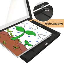 8.5*11inch/A4 Wall-Mounted Photo Frames, Desktop Painting Display Stands, Photo Frames For Storing School Painting Works, Photo Frames For Displaying Students' Paintings, Flip-Top Photo Frames, Bedroom, Living Room, Study - One Piece - View 4