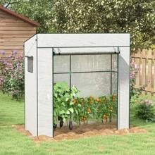 Outsunny Agricultural Greenhouses - 白色 - 查看 2