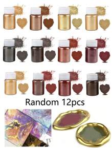 1PC/20ml/Bottle Mirror Metal Texture Pearl Powder Soap Candle Epoxy Resin Mold Pearl Pigment DIY Jewelry Crafts Making Accessory - Pearlescent Powder - View 14