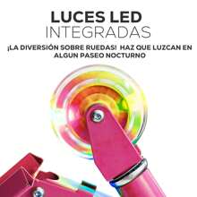 Children's Scooter 3 Wheels With Front Brake LED Light For Outdoor Play - Pink - View 7