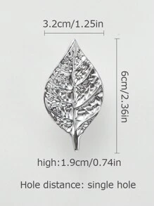 1 st Vintage Golden Leaf kastgrepen, enkel gat Scandinavische stijl meubelgrepen, decoratieve metalen ladeknoppen handgrepen voor keukenkast kast garderobekast deur accessoires hardware