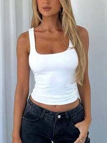 Women's Tank Top Summer Y2K Sexy Young Hot Commuting Versatile Solid Color Top