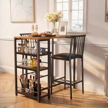 Juegos de mesa & silla de comedor - negro - Ver 10