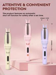 [Upgrade]Automatic Hair Curler, Professional Automatic Curling Iron, 4 Temperature & More Heating Modules With Fast Heating For Lasting Beach Waves