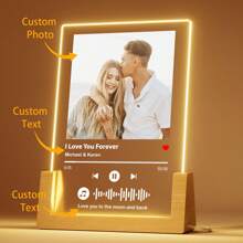 Plaque Custom Gifts - Acrylic Song Plaque With Picture - Personalized Gifts For Boyfriend Girlfriend Couple - Customized Valentine's Day Gifts For Him Her Back To School,Multi-Functional,Ornamental,Letter,Stylish,Modern,Colorful,Cute,Adorable,Casual,Custom,Personalised,Unique,Customized,Ideal Gifts For Him,Ideal Gifts For Her