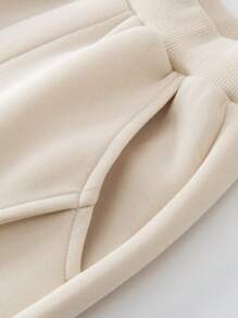 mini bala 儿童可调节腰围裤子，时尚又保暖的下装 - 淺卡其 - 查看 7