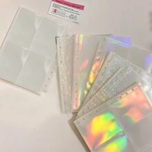 1/2/4格激光相册，A5六孔照片卡夹，透明页面保护套相册，偶像名牌套装，返校季，学习用品