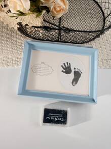 2 pezzi Accessori fotografici per neonati, cornice per impronte di mani e piedi del bambino, annuncio di informazioni sulla nascita in ospedale, articoli commemorativi della crescita del bambino, regali per festa di nascità e Pasqua, per bambine/bambini - Multicolore - Visualizzare 15