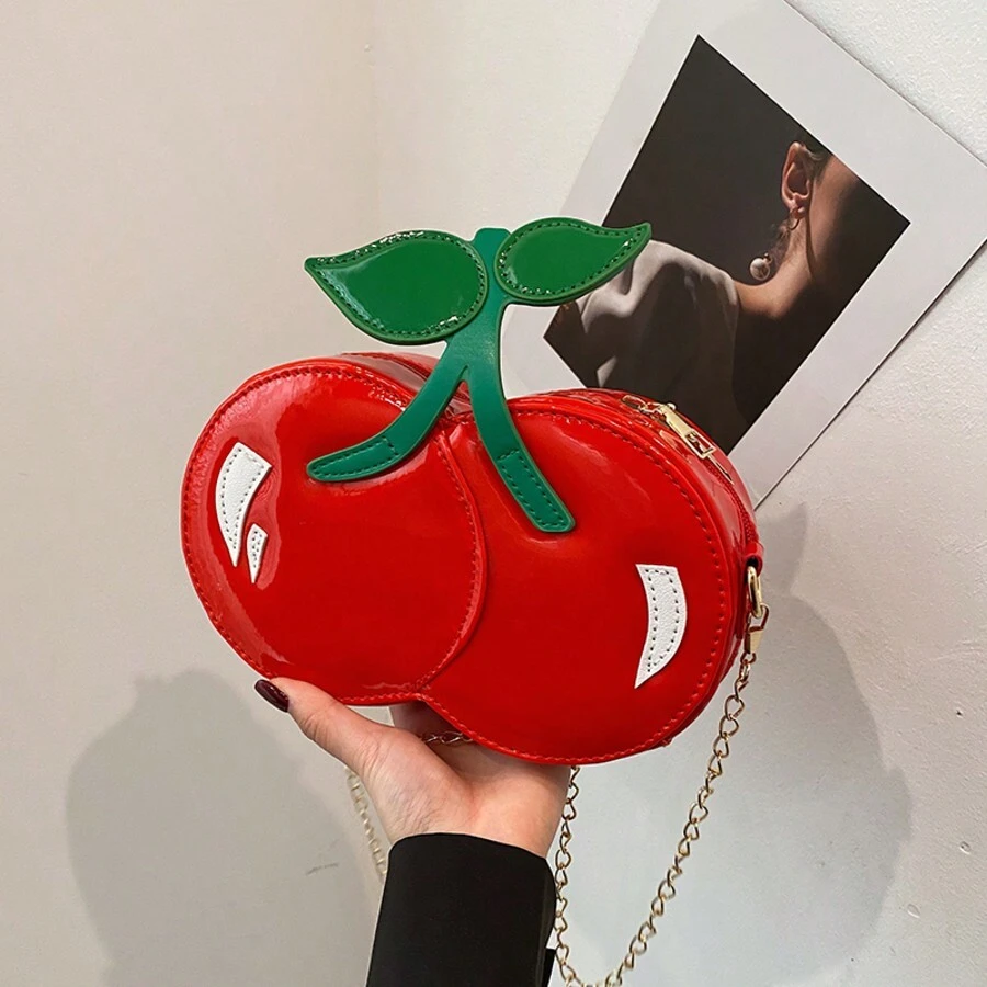 Women Cherry Shaped Cute Personalized Small Chain Handbag/Shoulder Bag