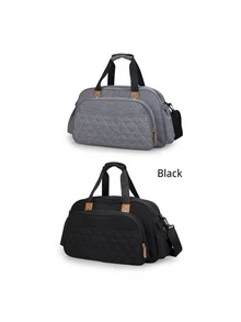 Multi-Functional Mommy Bag Can Lie In Bed Bag Shoulder Straddle Trolley Hanging Bag Large Capacity. - Grey - View 8