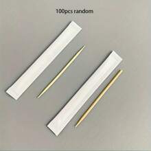 100/500/1000pcs Disposable Toothpicks, Multifunctional Toothpicks, Dental Cleaning Toothpicks, Fruit Fork Heads, Portable Toothpicks, Suitable For Home, Restaurant, Hotel, Individually Packaged, Cleaning Supplies, Small Cleaning Tools - Multicolor - View 9