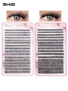 2478Pcs 8-18mm Valentine's Day Eyelash Gift Set D Curl Eyelash Extension Set Includes 4 Tubes Eyelash Book Eyelash Bond And Seal Eyelash Remover Eyelash Applicator Eyelash Curler Individual Eyelash Set, Easy To DIY At Home, Suitable For All Occasions