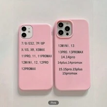 Silicone Phone Case 1pc Solid Color Large Pore Matte Full Coverage Shockproof Phone Case Compatible With IPhone 16PROMAX/15PLUS/15PRO/15/14PROMAX/14PLUS/14PRO/14/13PROMAX/13PRO/13/12PROMAX/12PRO/12 11PROMAX/11PRO/11/XSMAX/XR/XS/7/8PLUS Protective Cover Waterproof Anti-Fall Scratch Resistant - Multicolor - View 4