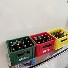 1 pieza Abridor de botella de cerveza creativo con imán para refrigerador, quitacorchos magnético 3D, apto para bar o hogar, festival de cerveza, utensilios de bar, regalo para fiesta de boda, utensilios de cocina, para exteriores, camping, regalo para papá