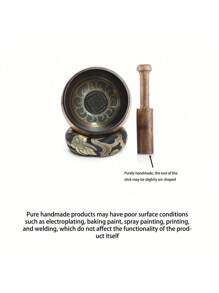 1 件装颂钵套装冥想音钵手工锤制适用于瑜伽、冥想、正念、脉轮平衡 - 彩色 - 查看 11