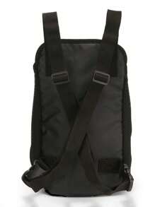 帆布宠物胸前包，适用于猫和狗，透气狗狗外出用品 - 紫色 - 查看 3