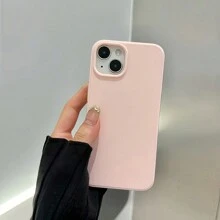 Silicone Phone Case 1pc Solid Color Large Pore Matte Full Coverage Shockproof Phone Case Compatible With IPhone 16PROMAX/15PLUS/15PRO/15/14PROMAX/14PLUS/14PRO/14/13PROMAX/13PRO/13/12PROMAX/12PRO/12 11PROMAX/11PRO/11/XSMAX/XR/XS/7/8PLUS Protective Cover Waterproof Anti-Fall Scratch Resistant - Multicolor - View 3