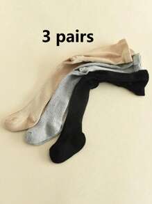 3 件装 女童打底裤 紧身裤 幼儿连裤袜 儿童长筒袜 - 彩色 - 查看 27