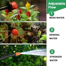 Greenhouse Micro Irrigation Kit,Automatic Watering System For Yard, Plants Mister, With 1/4" Irrigation Tubing & Adjustable Sprinklers