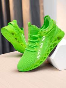 Women Fashion Sneakers Running Shoes Comfort Tennis Shoes Lightweight Walking Gym Sport Shoes - 綠色 - 查看 2