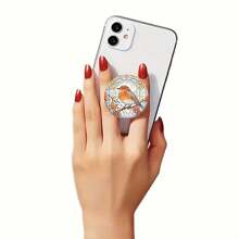 1 pezzo Supporto per telefono cellulare con disegno dipinto di colibrì, supporto universale in plastica per telefono, staffa regolabile, facile da installare e rimuovere, adatto per viaggi di lavoro, viaggi e attività all aperto