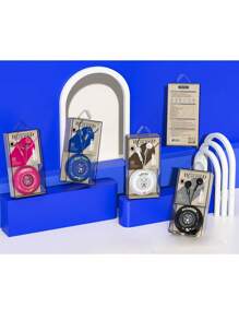 Cartoon In-Ear Headphones With Storage Box, Stereo, HIFI, Sound Quality, Noise Reduction - 白色 - 查看 3